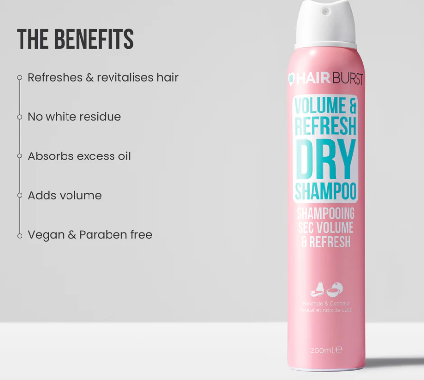 Hairburst Volume & Refresh Dry Shampoo 200ml