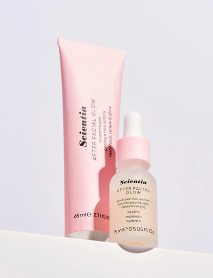 Scientia AFTER FACIAL GLOW Resurfacing Mask & Restorative Serum Duo Set