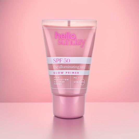 Hello Sunday Illuminating One SPF 50 Glow Makeup Primer with Mica Particles